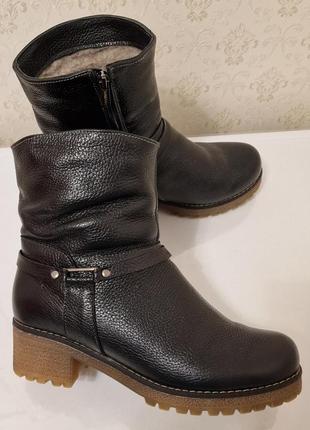 Сапоги зимние кожаные romax collection 40 р. стелька 26 см