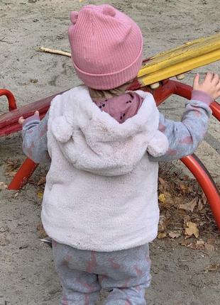 Меховушка zara baby 2 - 3 года. жилетка zara 90 см. меховая жилетка зара