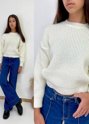 Модный свитерик двойная вязкая, а также удобный и производная туречка