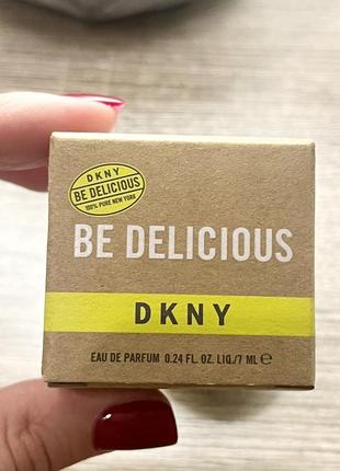 Оригинальный миниатюра dkny be delicious парфюмированная вода, 7мл💚