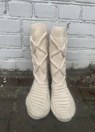 Женские ботинки ugg classic tall chunky knit (1130572) оригинал