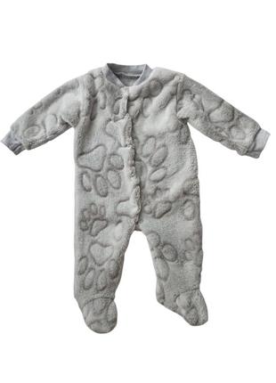 Комбинезон велсофт для новорожденных lapki рост 50 см (0 - 1 месяц)