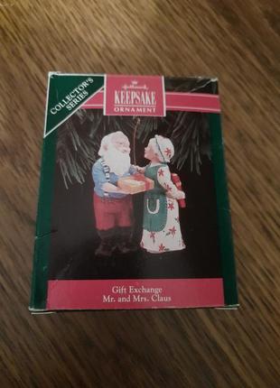 Новогодняя игрушка hallmark винтаж коллекционная 1992 год