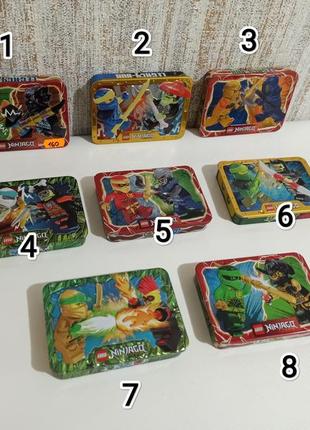 Міні лего двойні набори в металевих коробочках "ніндзяго". ninjago. lego.