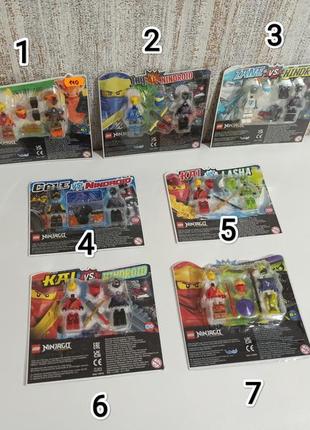 Мини лего двуъйные наборы "ниндзяго". ninjago. lego.