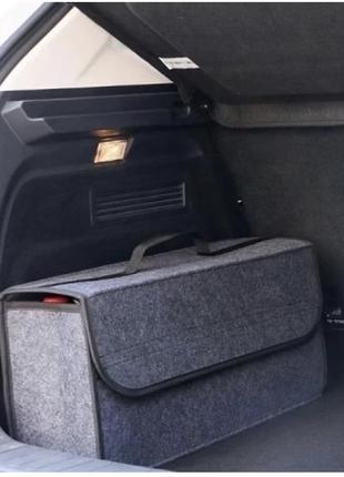 Органайзер для багажника автомобиля серый