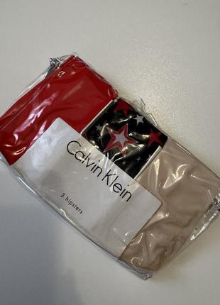 Набор бесшовных трусиков хипстеров calvin klein оригинал