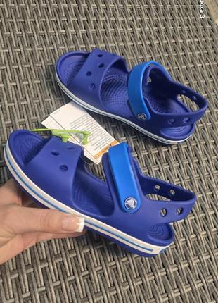 Дитячі сандалії для хлопчика crocs kids crocband 12856-4bx-
#c12 29-30 18.3 см сині