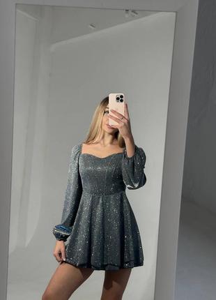 Платье вечернее сияющее
