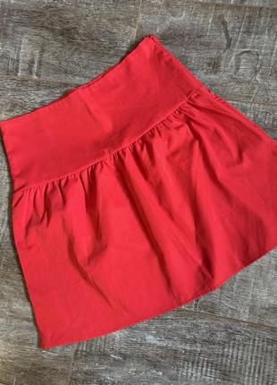Мини юбка красная, юбка