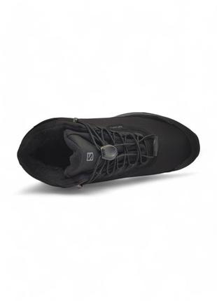 Мужские ботинки salomon shelter high BSDix fur black grey6 фото