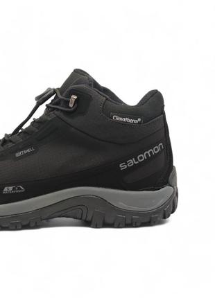 Мужские ботинки salomon shelter high BSDix fur black grey7 фото