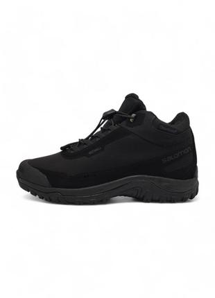Мужские ботинки salomon shelter high BSD3x fur black7 фото