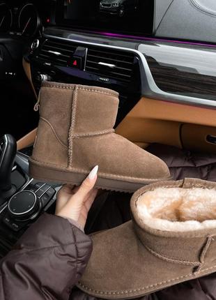 Уги угі угги уггі ugg mini brown3 фото