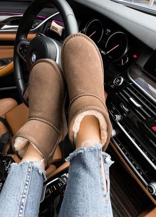 Уги угі угги уггі ugg mini brown8 фото