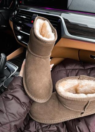 Уги угі угги уггі ugg mini brown4 фото