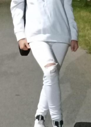 Білі джинси zara