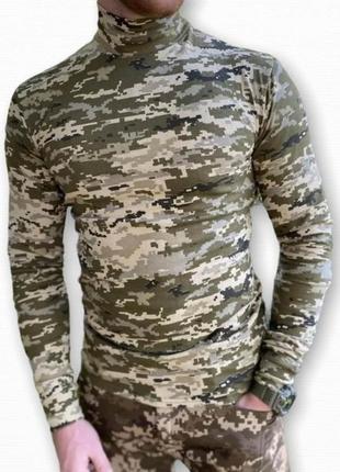 Гольф с отворотом пиксель на флисе