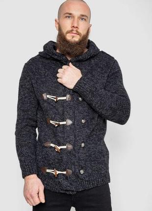 Кофта мужская на пуговицах черная туреченица