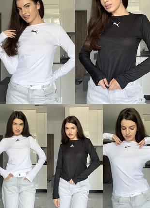 Стильный спортивный лонгслив с накатом