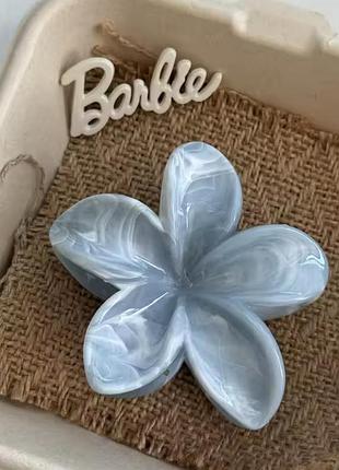 Трендовые заколки (крабики) цветок barbie