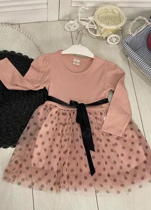 Платье детское праздничное длинный рукав