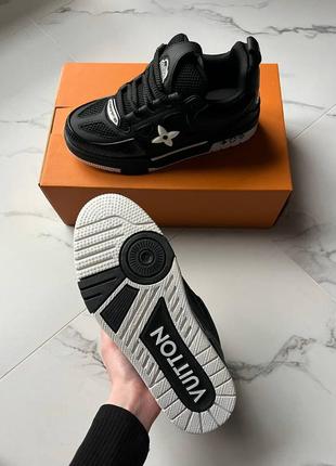 Кросівки  skate sneaker black white 3