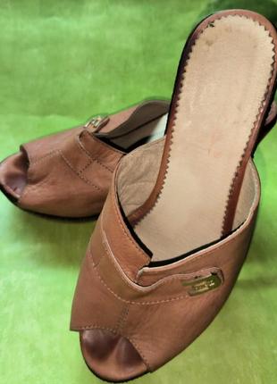 Кожаные босоножки shoen's на платформе, р.40 (стелька - 24,5 см)