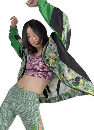 Adidas stella mccartney куртка ветровка оверсайз удлиненная