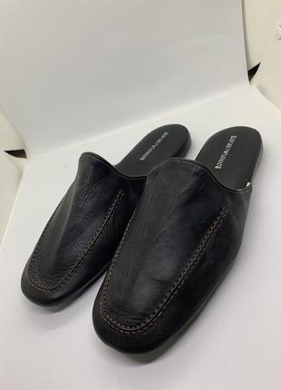 Комнатные мужские тапочки emporio armani  домашние мужские тапочки emporio armani