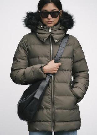 Куртка пуховик zara