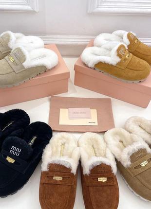 Сабо на хутрі miu miu