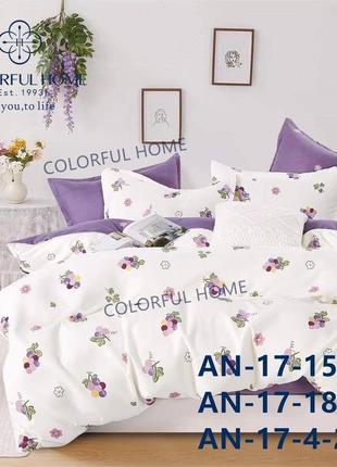 Постельное белье фланель colorful home, размер евро