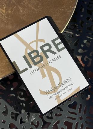 Тестер парфуму yves saint laurent libre flowers & flames, 1.2 мл