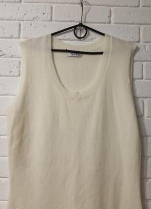 Длинное платье из смесовой шерсти, платье -майка5 фото