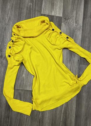 Тонкий жовтий светрик3 фото