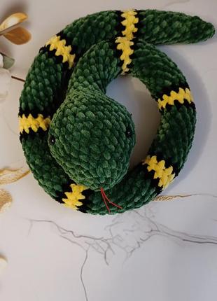 Змея вязаная, игрушка змея