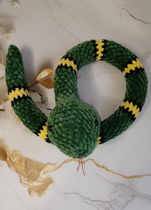 Змея вязаная, игрушка змея