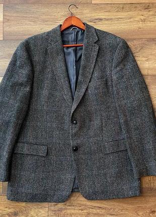 Шерстяной пиджак мужской harris tweed x mario barutti xl-xl