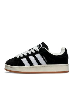 ❗ліквідація складу❗жіночі кросівки adidas Kanye campus black white gum fur
