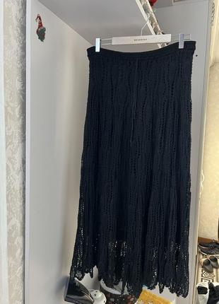 Крутая котоновая юбка батал marks & spencer