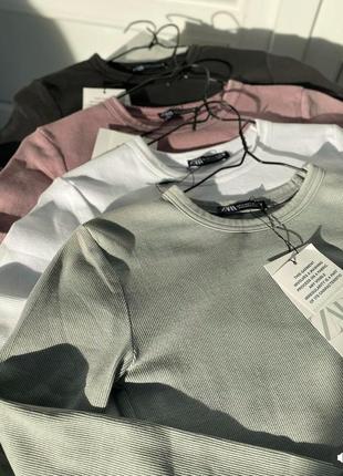 Лонг zara кофта лонгслив вареный