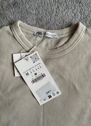 Футболка вкорочена топ zara