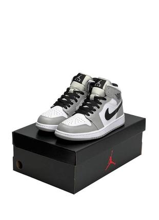 ❗ліквідація складу❗жіночі кросівки nike air jordan 1 high grey white black fu
