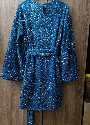 Новогоднее шикарное платье в поедках