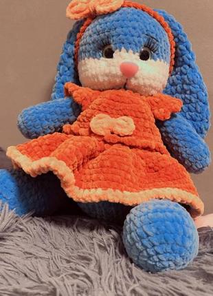 Игрушка ручной работы,зайка