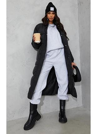 Зимнее пальто пуховик макси prettylittlething