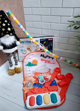 Музичний розвиваючий килимок (5 режимів, ростомір, зеркальце, яскравий колір для всебічного розвитку)