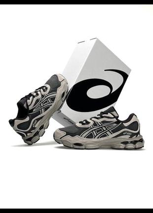 Мужские кроссовки asics gel-nyc grey black light brown