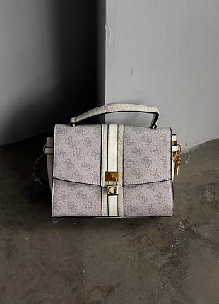 Сумка guess Retour Borsa a mano 'BRENTON' nero oro  (lux)